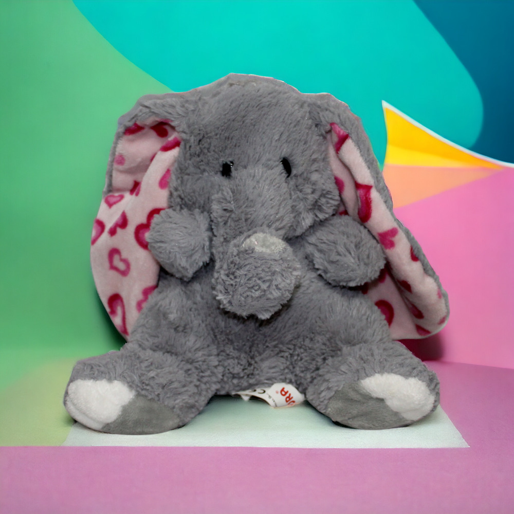 Aurora World Lopsie Wopsie-Phant Lopsie Plush Stuffed Animal Floppy Pink Hearts